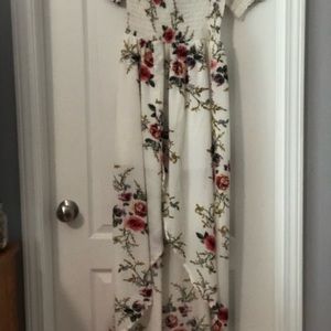 Flower print dress- never worn!